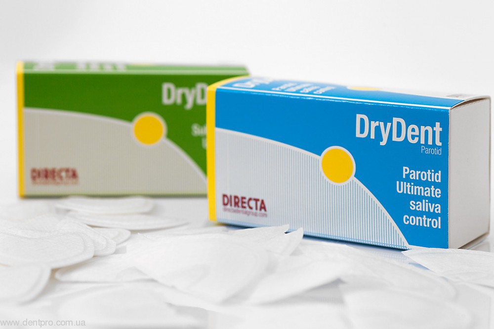 Патчи скуловые DryDent Parotid (Directa, Швеция), супер-абсорберы для контроля выделения слюны - 3