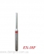Алмазные турбинные боры Lusterdent серии EX  (спецформа, только активный кончик), крассные/fine, упаковка 5 шт - 2