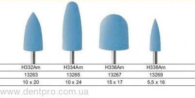 Полировальные головки для акрила EVE Acryl HP, голубые средней зернистости, 1шт - 20110