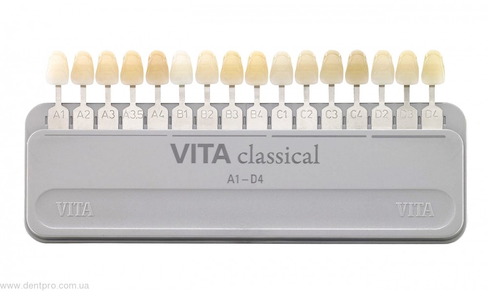 Шкала оттенков Вита Классик A1-D4 (VITA Classical, Германия), для композитов