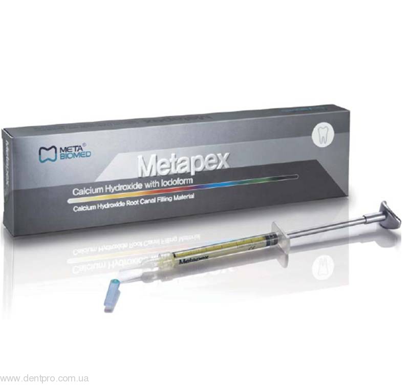 Метапекс (Metapex), гидроокись кальция для корневых каналов, шприц 2.2г