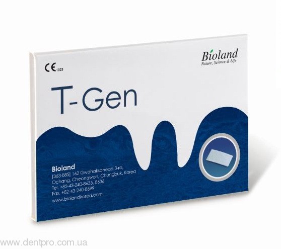 Коллагенновая мембрана T-Gen (Bioland), двухсторонняя