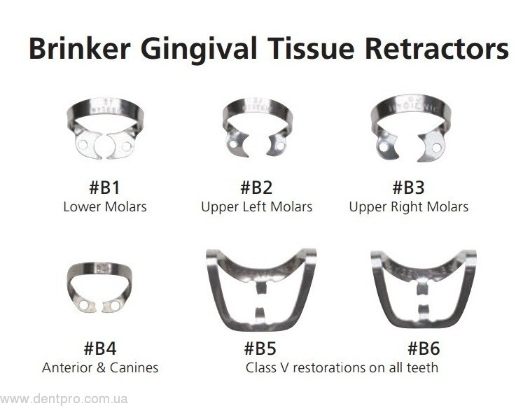 Клампы для разрушеных зубов Brinker Universal Clamp (Hygenic, Бринкеры), 1шт