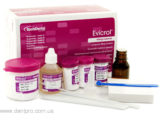 Эвикрол (Evicrol) набор, композиционный пломбировочный материал химического отверждения