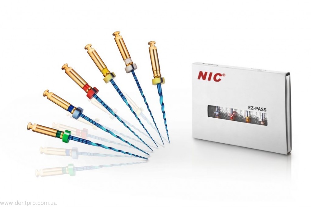 Роторные файлы NIC EZ PASS file, Superline, размер 15-35/04 (ассорти 25мм) упаковка 6шт - 20042