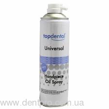 Топдентал (Topdental Handpiece Oil Spray), баллон 500мл, масло-спрей для стоматологических наконечников всех типов - 17279