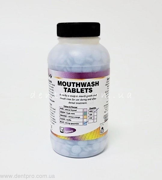 Таблетки для ополаскивания полости рта PSP Mouthwash tablets (Англия) ментоловые, банка 1000 таблеток - 20302
