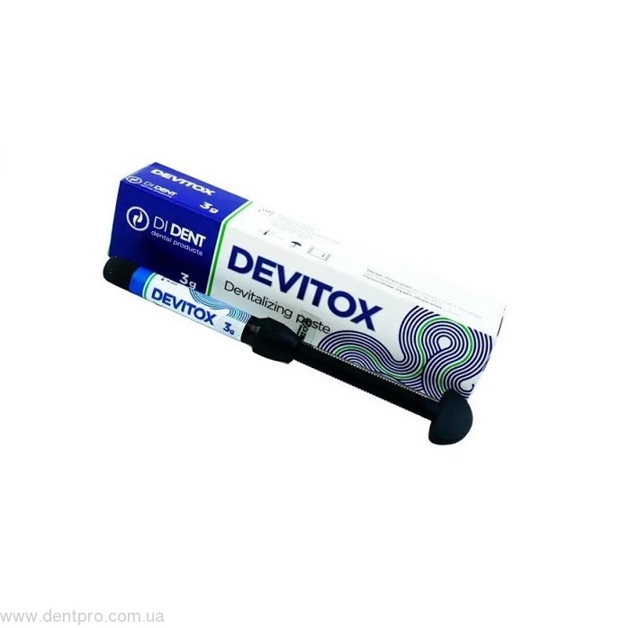 Девитокс (Devitox, аналог Девит-С) девитализирующая паста без мышьяка, шприц 3г