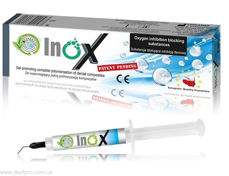 Инокс (Inox), гель для удаления ингибированого слоя, шприц 2мл