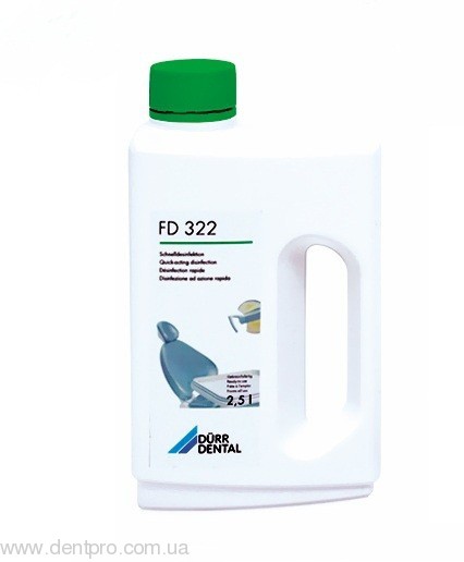 FD 322 (ЭфДи 322), готовый раствор для дезинфекции и очистки поверхностей и инструментария (ФД 322), канистра 2.5л