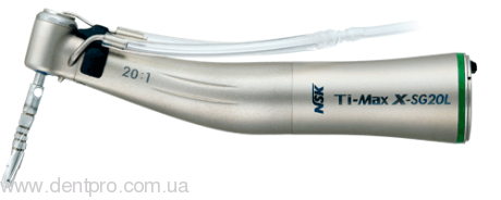 Хирургический наконечник Ti-Max X-SG20L (NSK), со светом, кнопочный, угловой понижающий 20:1