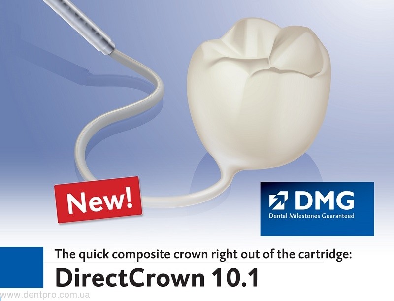 Direct Crown 10.1 (DMG), пластмасса для провизорных конструкций сверхдлительного ношения, картридж 50мл - 19197