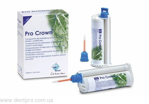 Pro Crown (Про Краун) пластмасса для изготовления временных коронок, катридж 75г, цвет А2