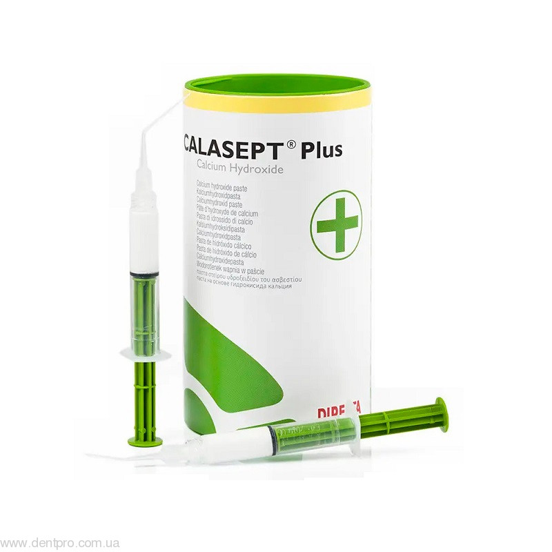 Каласепт Плюс (Calasept Plus), гидроксид кальция для каналов, шприц 1.5мл (2г) - 20900 Каласепт Плюс (Calasept Plus), гидроксид кальция для каналов, шприц 1.5мл (2г) - 20900