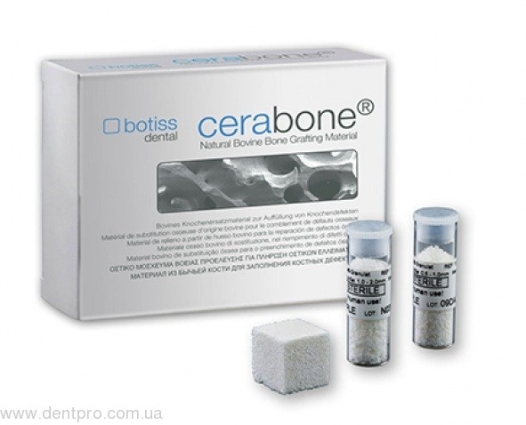 Cerabone granulate (Botiss, Гемания) Церабон, ксенотрансплантат, гранулы - 19637