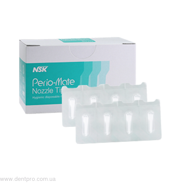 Perio-Mate Nozzle Tip NSK, гигиенические одноразовые насадки для наконечника Perio-Mate, упаковка 40 шт - 18795