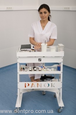 Медицинский столик ПАНОК прямоугольный для инструментов и приборов