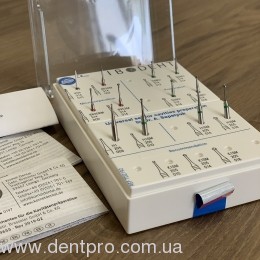 Боры Комет набор для препарирования полостей по доктору А.Сапелюк (TD2192 Kit by Dr. A.Sapelyuk, Komet), 12 боров в органайзере