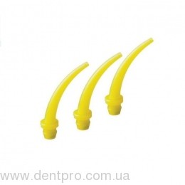 Интраоральные носики (канюли) желтые/белые (Intraoral-Tips Yellow), для смесительных канюль (#2), упаковка 10шт