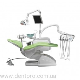 Стоматологическая установка PRINCE (Fedesa, Испания), с навесным на кресле гидроблоком